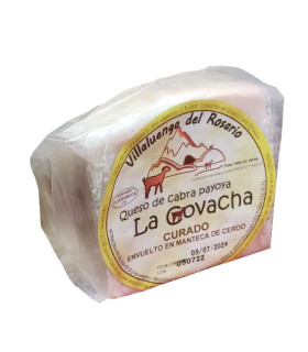 Semicured goat payoya cheese wedge La Covacha