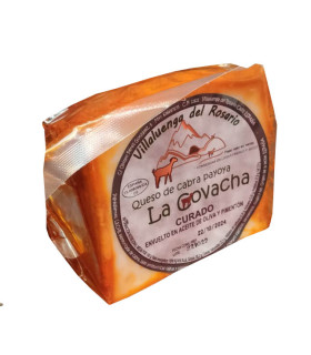 La Covacha tranche de fromage de chèvre payoya affiné à l'huile d'olive et au paprika