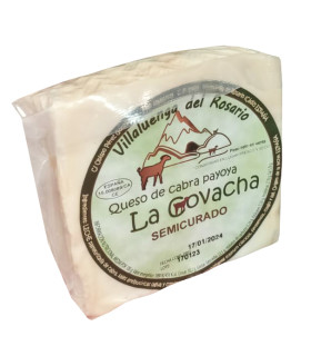 Cuña de queso semicurado de cabra payoya La Covacha