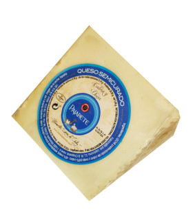 Pajarete wedge of sheep and goat semi cured cheese