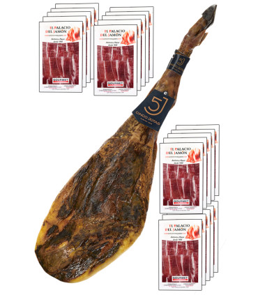 Comprar Jamón 5J - Jamón de bellota 100% ibérico 5 Jotas Cinco Jotas cortado a máquina