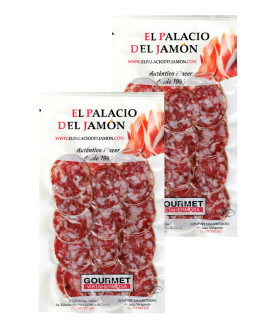 Pack of 2 - Iberian acorn salchichón (salami-type sausage) 100 gr