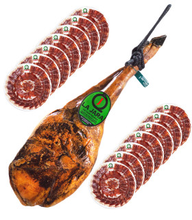 Pack 19 100% Iberian Shoulder cebo campo sliced 100 gr