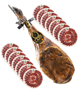 Pack de 19 sobres Paleta bellota DOP ibérico 100%  loncheado 100 gr