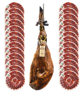 Pack 32 Acorn DOP Jabugo 100% Iberian ham Gran reserva Pedro Enrique sliced 100 gr